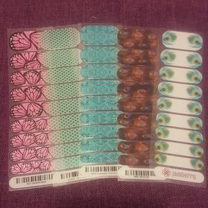 Half sheets of Jamberry  nail wraps